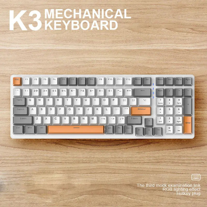 Plastic Mechanical Keyboard For Computer - Whispering Desires Shoppe