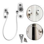 Window Security Chain Lock Window Cable Lock Restrictor Multifunctional Window Lock Door Security Guard for Baby Safety 1Pcs - Whispering Desires Shoppe