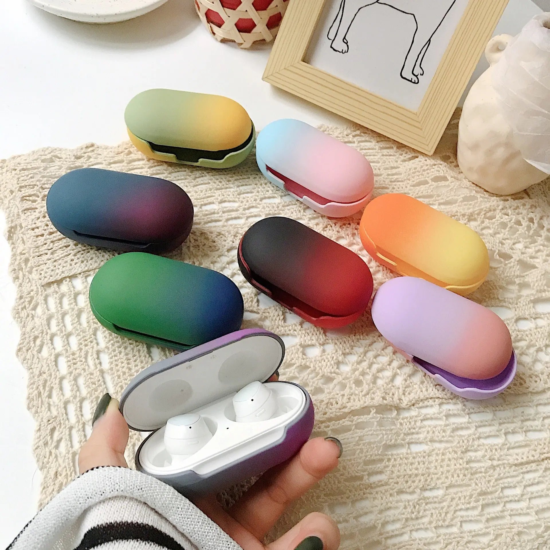 Gradient Samsung Bluetooth Headset Galaxy Buds+ Protective Case - Whispering Desires Shoppe