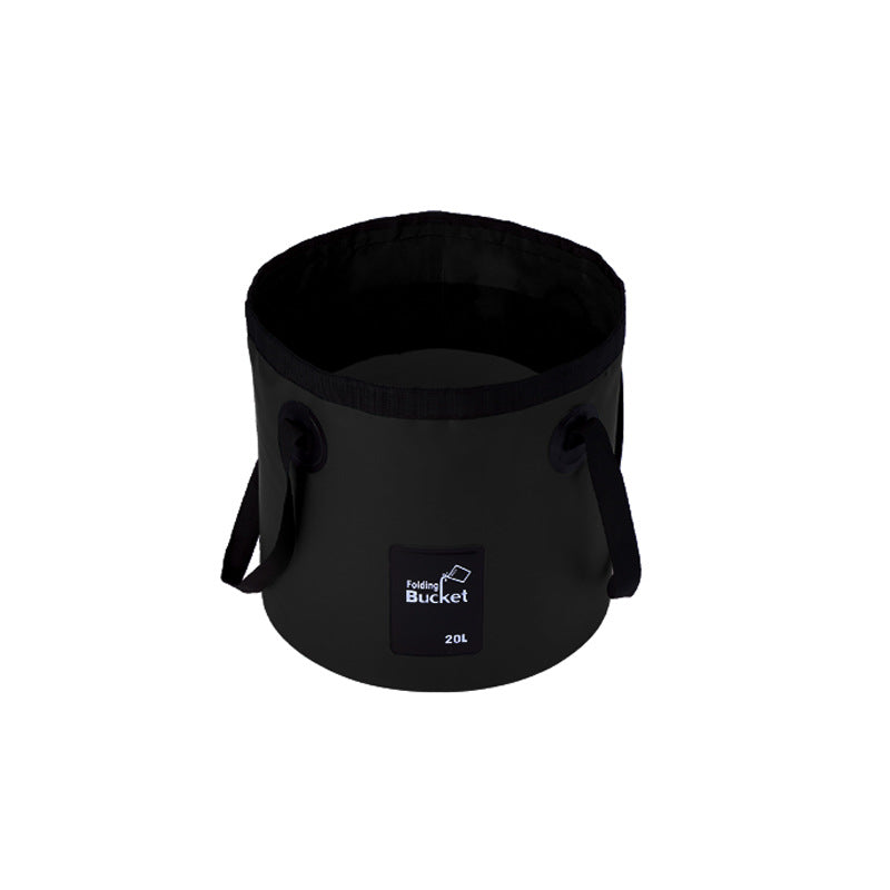 Outdoor Fishing Camping Waterproof Bucket PVC Foldable Water Bucket Bag Car Washing Bucket Portable Camping Water Storage Bag eprolo