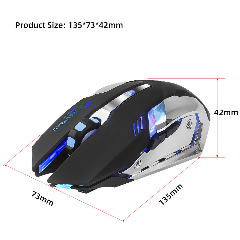 HXSJ new wireless mouse 2.4GPI gaming mouse glowing mouse - Whispering Desires Shoppe