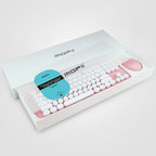 Wireless Keyboard And Mouse Set Girls Color Retro - Whispering Desires Shoppe