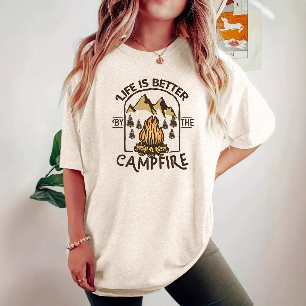 T-shirt camping printed short sleeved shirt eprolo