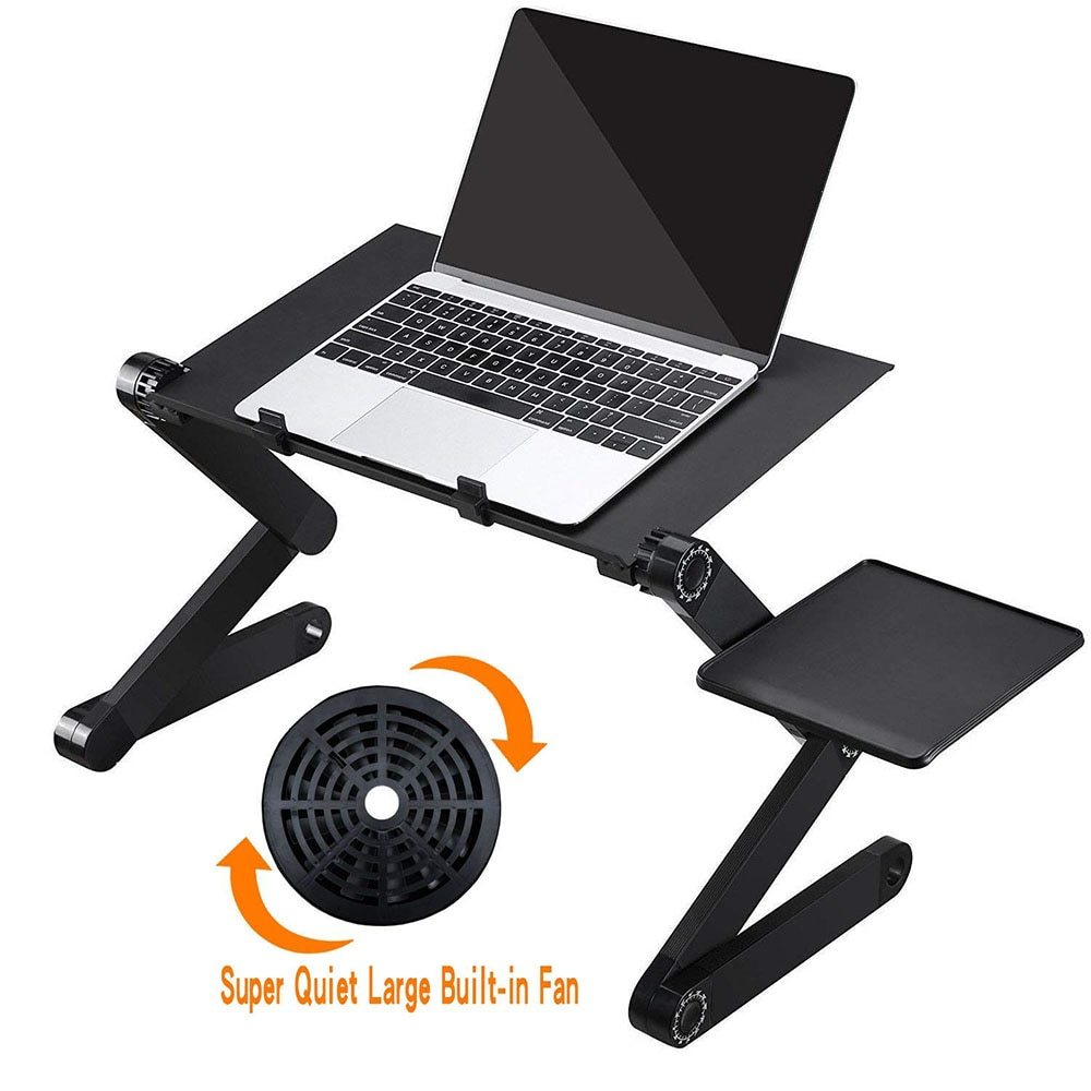 Laptop-Table-Stand Desk Mouse-Pad Notebook Folding Ergonomic-Design Adjustable with - Whispering Desires Shoppe