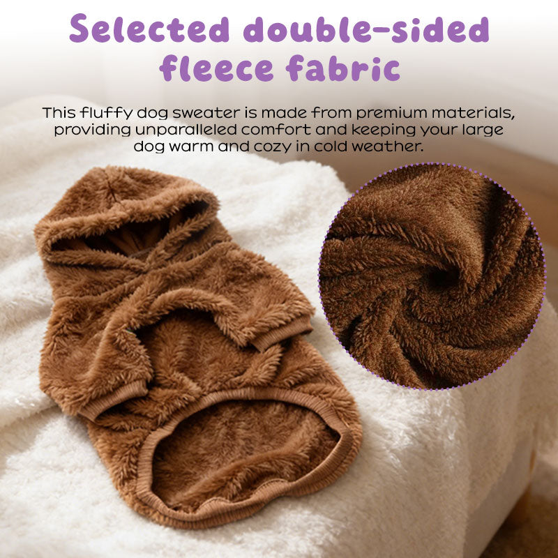 Warm Winter Dog Hoodie for Golden Retriever & Labrador - Fleece-Lined Outdoor Dog Coat for Medium & Large Breeds eprolo