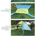 Pop Up Beach Tent Sun Shade Shelter Anti-UV Shelter Fully Automatic Folding Camping Tent eprolo