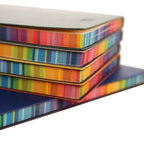 Colorful Rainbow Side A5 Leather Cover Notebook - Whispering Desires Shoppe