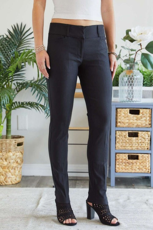 ADORA Mid Rise Skinny Pants - Whispering Desires Shoppe