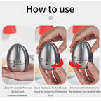 Creative Stainless Steel Kitchen Timer Egg Apple Timer Mechanical Reminder Countdown Kitchen Gadget eprolo