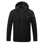 4 Areas Heated Jackets Men Women USB Single Control Smart Heating Cotton Clothing Heated Vest Constant Temperature Hooded Jacket eprolo