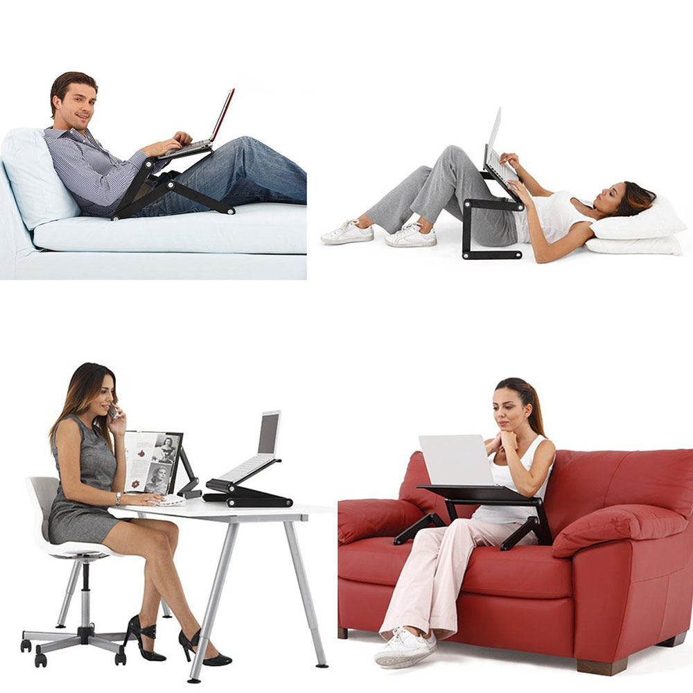 Laptop-Table-Stand Desk Mouse-Pad Notebook Folding Ergonomic-Design Adjustable with - Whispering Desires Shoppe