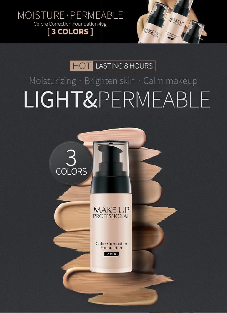 LAIKOU Beauty Makeup Brightening Whitening foundation Color Correction Natual concealer eprolo