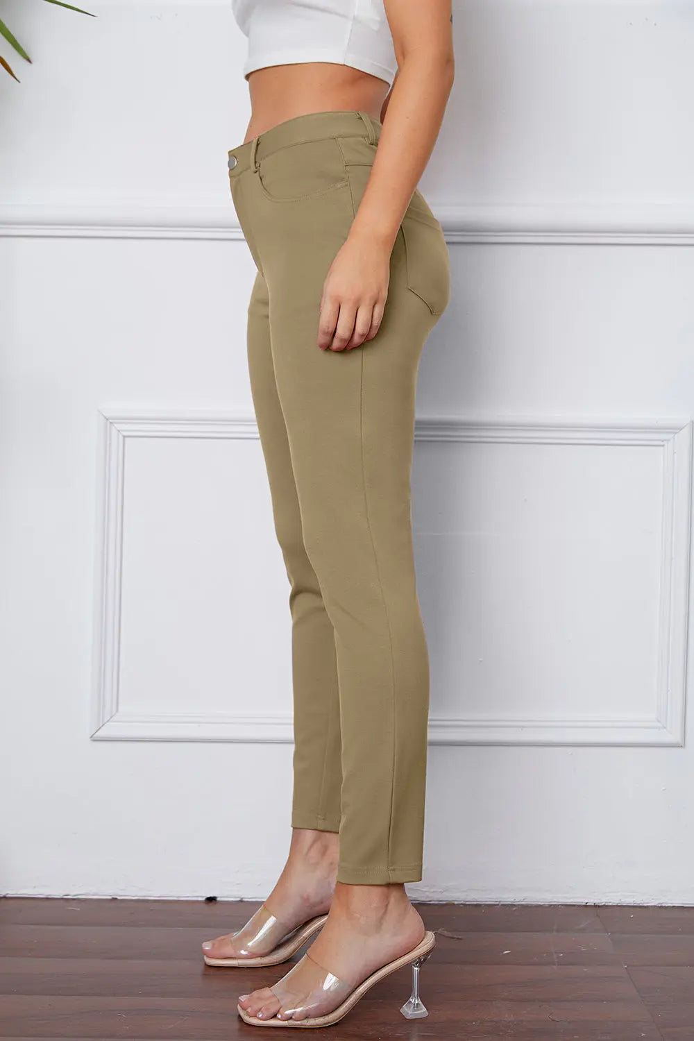 StretchyStitch Pocketed Pants — Basic Bae - Whispering Desires Shoppe