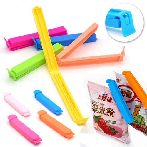 20/10Pcs Portable New Kitchen Storage Food Snack Seal Sealing Bag Clips Sealer Clamp Plastic Tool Kitchen Accessories Wholesale eprolo