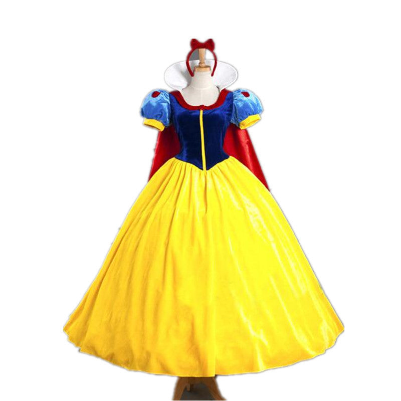 S-4XL Halloween Adult Snow White Dress Women's Costume Stage Performance Cosplay Dress In Stock eprolo