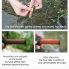Outdoor water purifier, wilderness survival emergency rescue water filter, camping portable pump filter eprolo