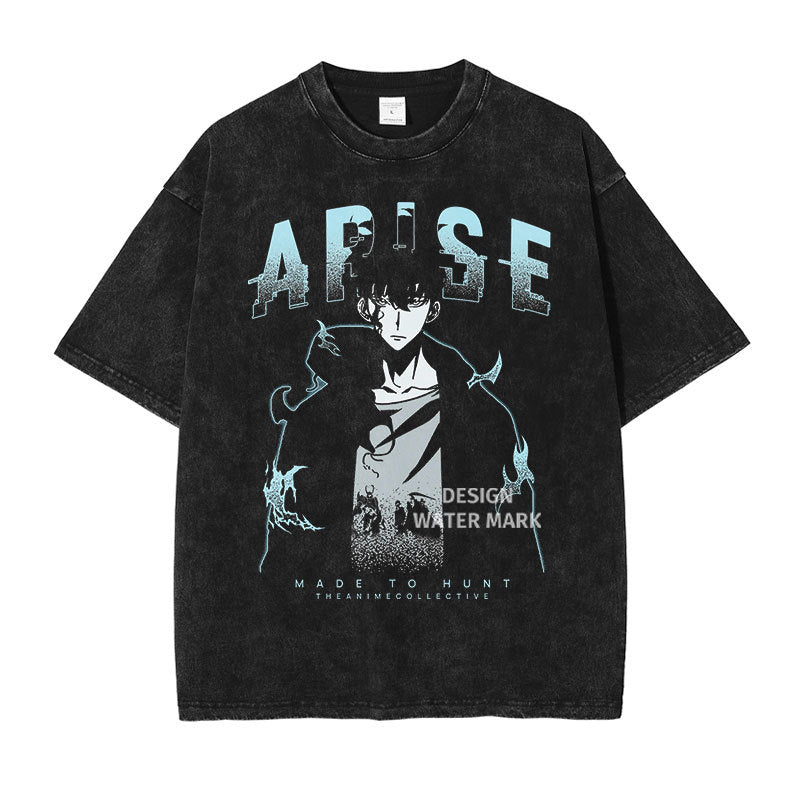 Sung Jin Woo T Shirt Anime S-Solo-Leveling Oversized Vintage eprolo