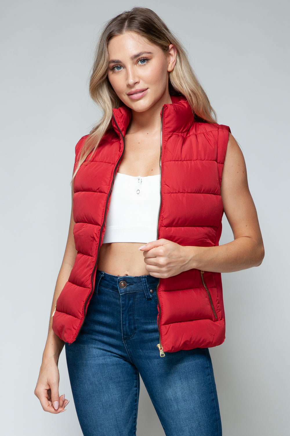 Snobbish Zip-Up Turtleneck Vest — Cozy, Pocketed Layer - Whispering Desires Shoppe
