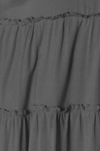 Double Take Ruffle-Hem Button Blouse - Whispering Desires Shoppe