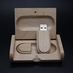 Manufacturers of customized business advertising gifts U disk can be printed logo wooden lettering business anniversary gift - Whispering Desires Shoppe