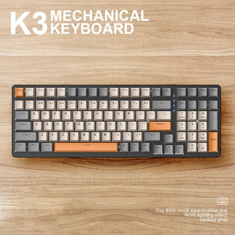 Plastic Mechanical Keyboard For Computer - Whispering Desires Shoppe
