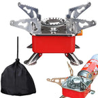 Camping Foldable Windproof Portable Burner Outdoor Gas Tank Stove for Backpacking Camping Hiking and Picnic Camping Burner eprolo