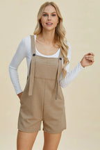 Double Take Full-Size Textured Sleeveless Romper - Whispering Desires Shoppe
