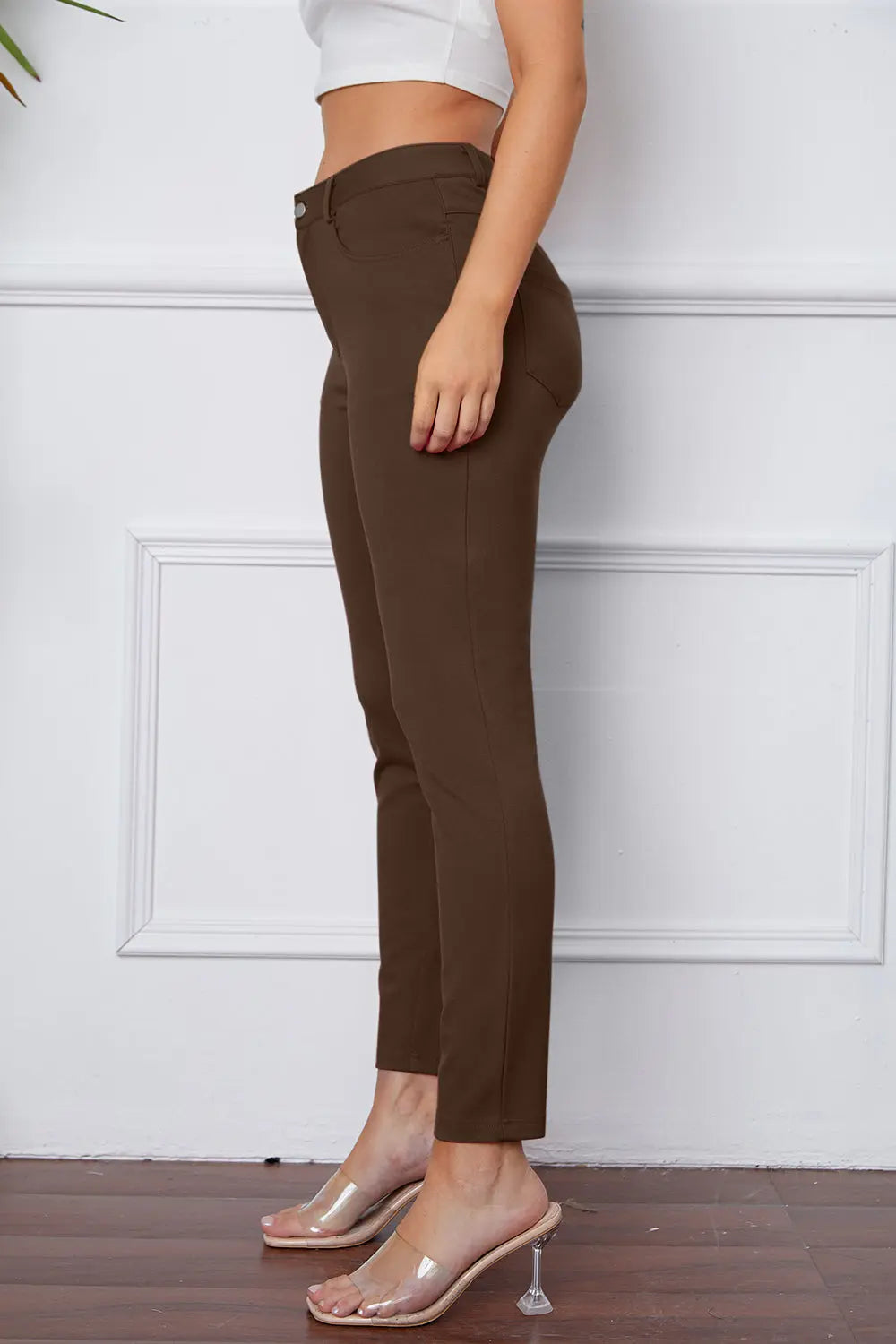 StretchyStitch Pocketed Pants — Basic Bae - Whispering Desires Shoppe