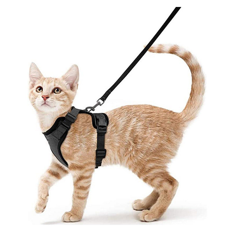 Cat Harness and Leash with Easy Control, Escape-Proof - Soft Adjustable Vest Harness for Walking Cats. eprolo