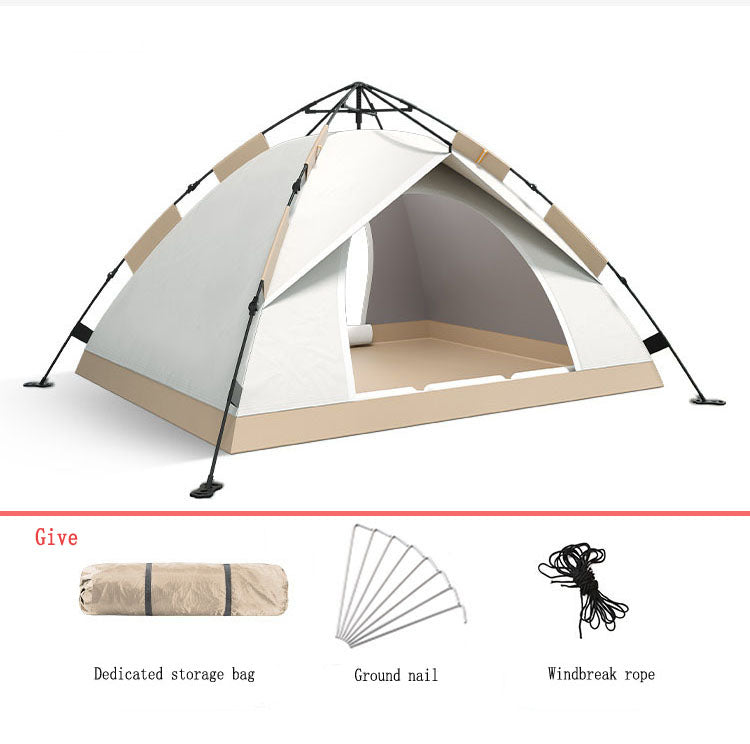 Outdoor Automatic Quick Open Tents Two Door Beach Camping Tent Breathable Rainproof And Sunscreen eprolo