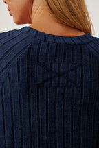 Basic Bae Ribbed Thumbhole Long-Sleeve Tee - Whispering Desires Shoppe