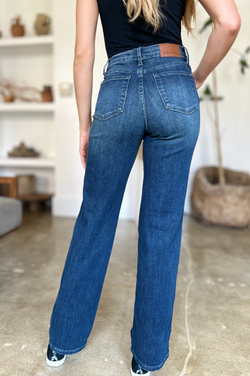 Judy Blue Full-Size Tummy Control Straight Jeans - Whispering Desires Shoppe
