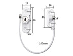 Window Security Chain Lock Window Cable Lock Restrictor Multifunctional Window Lock Door Security Guard for Baby Safety 1Pcs - Whispering Desires Shoppe
