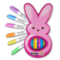 Easter Egg Decorating Kit for Kids - DIY Crafts Set with 6 Markers, Marshmallow Bunny Egg Holder, Cute Holiday Gift eprolo