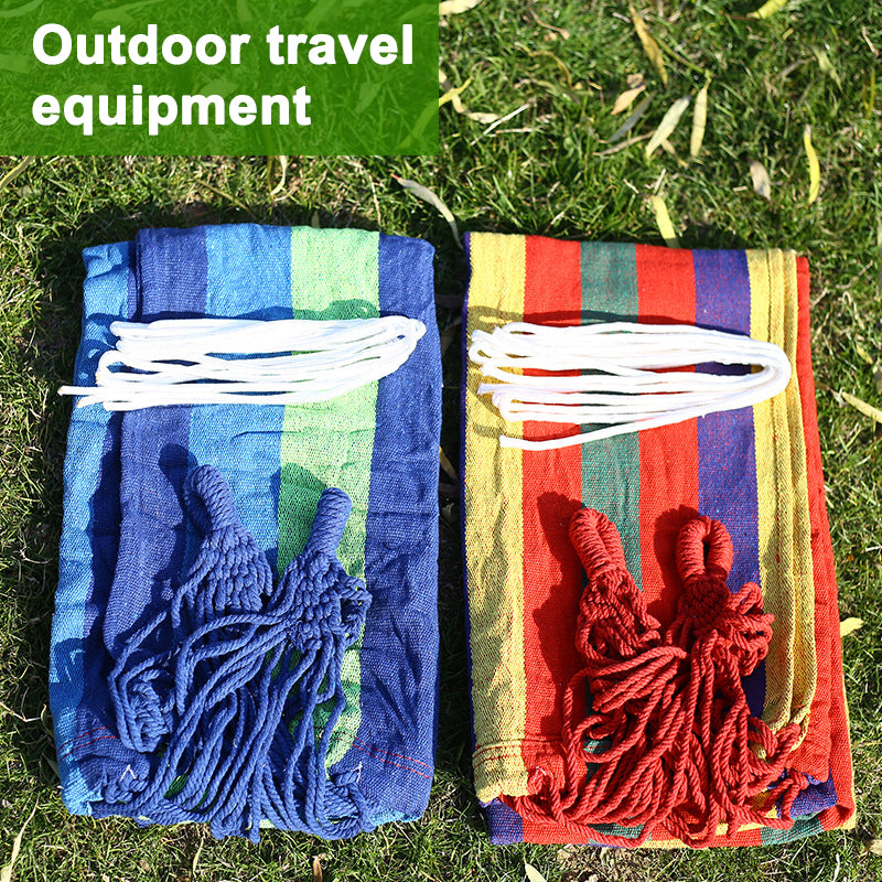 280*80cm  Camping Portable Outdoor Hammock Folding Single Hanging Canvas Hammock eprolo