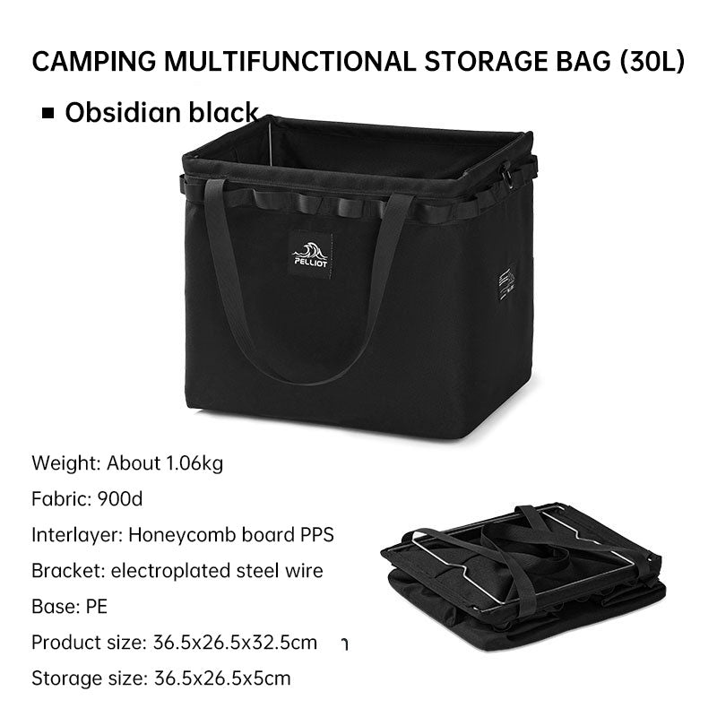 Outdoor Camping Portable Folding Storage Bag Equipment Tent Camping Cutlery Square Organizer Box eprolo