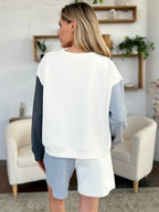 Double Take Drop Shoulder Top & Pocketed Shorts Set - Whispering Desires Shoppe