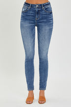 RISEN Full-Size Mid-Rise Ankle Skinny Jeans - Whispering Desires Shoppe