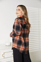 Mandy Women's Plaid Dropped-Shoulder Shirt - Whispering Desires Shoppe