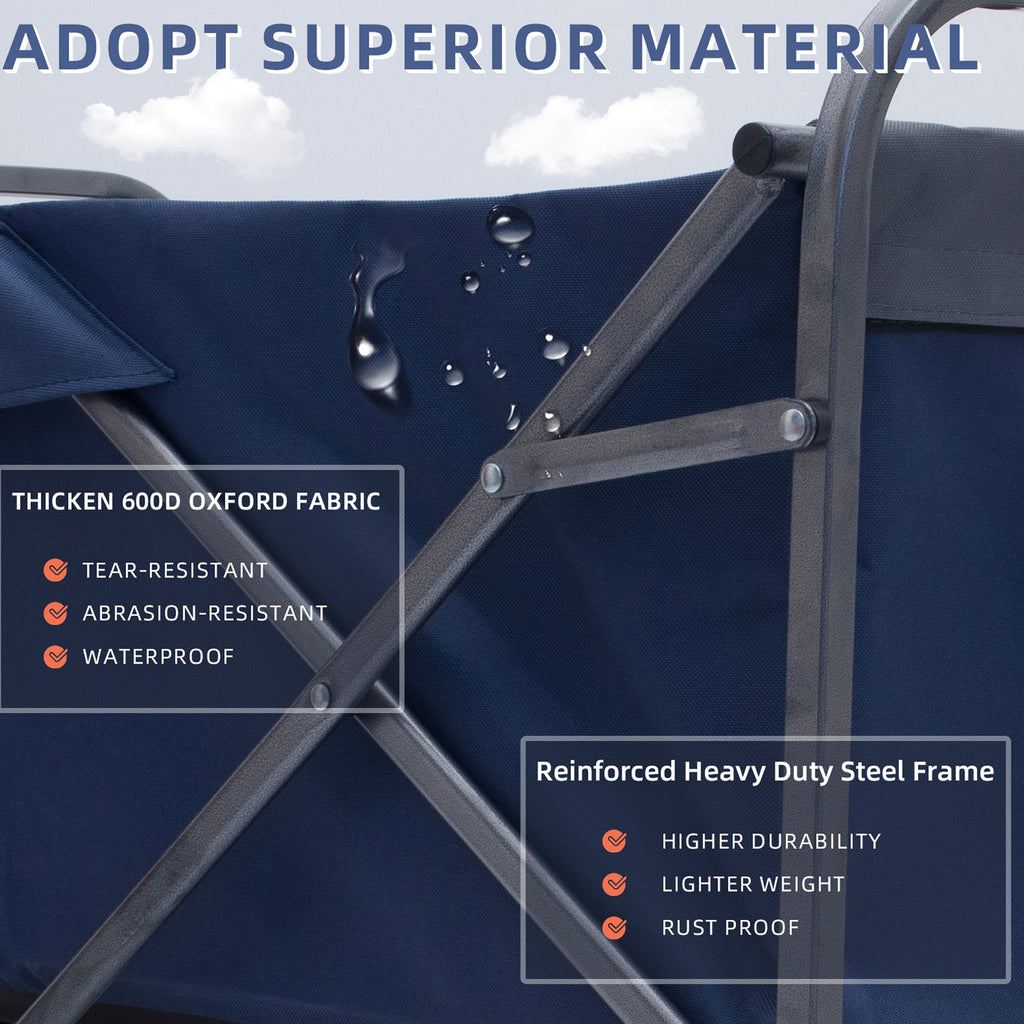 Outdoor Garden Multipurpose Micro Collapsible Beach Trolley Cart Camping Folding Wagon eprolo