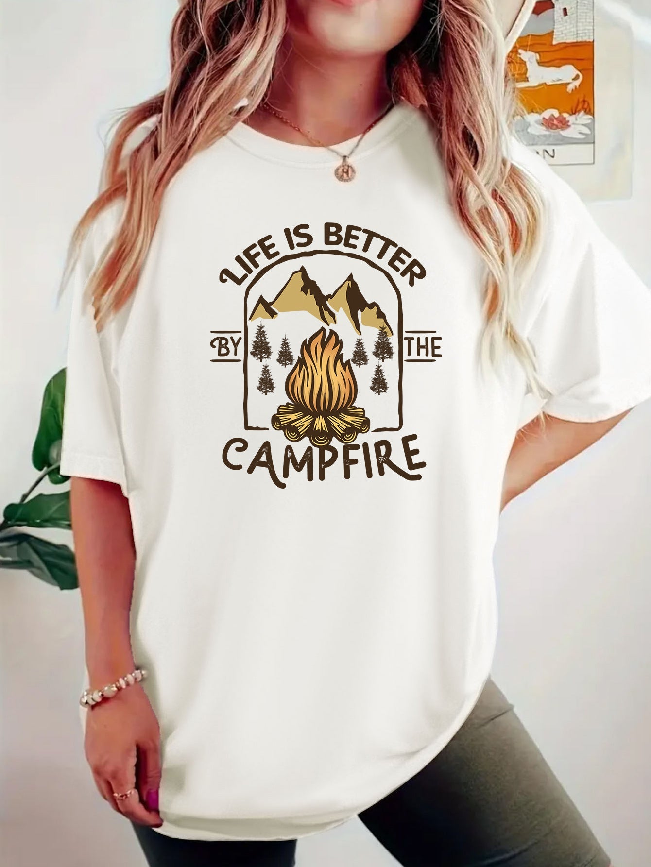 T-shirt camping printed short sleeved shirt eprolo