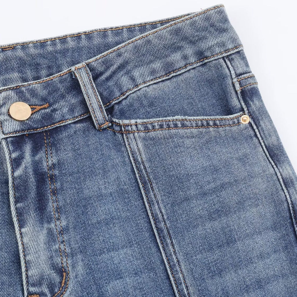 Mid waist flared jeans women's clothing eprolo