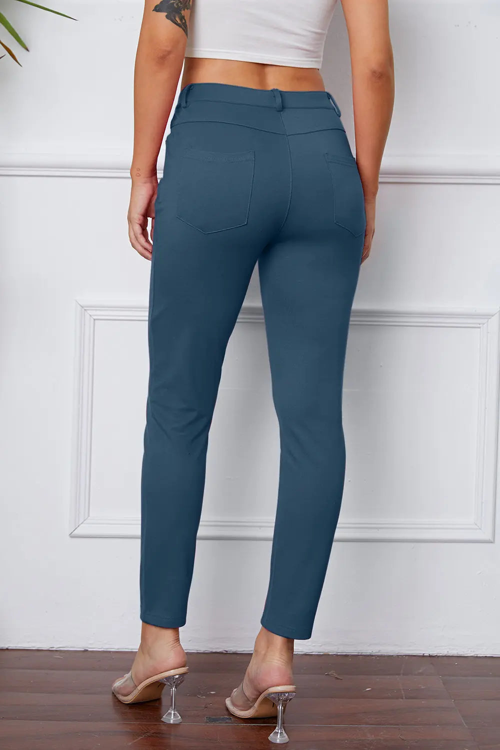 StretchyStitch Pocketed Pants — Basic Bae - Whispering Desires Shoppe