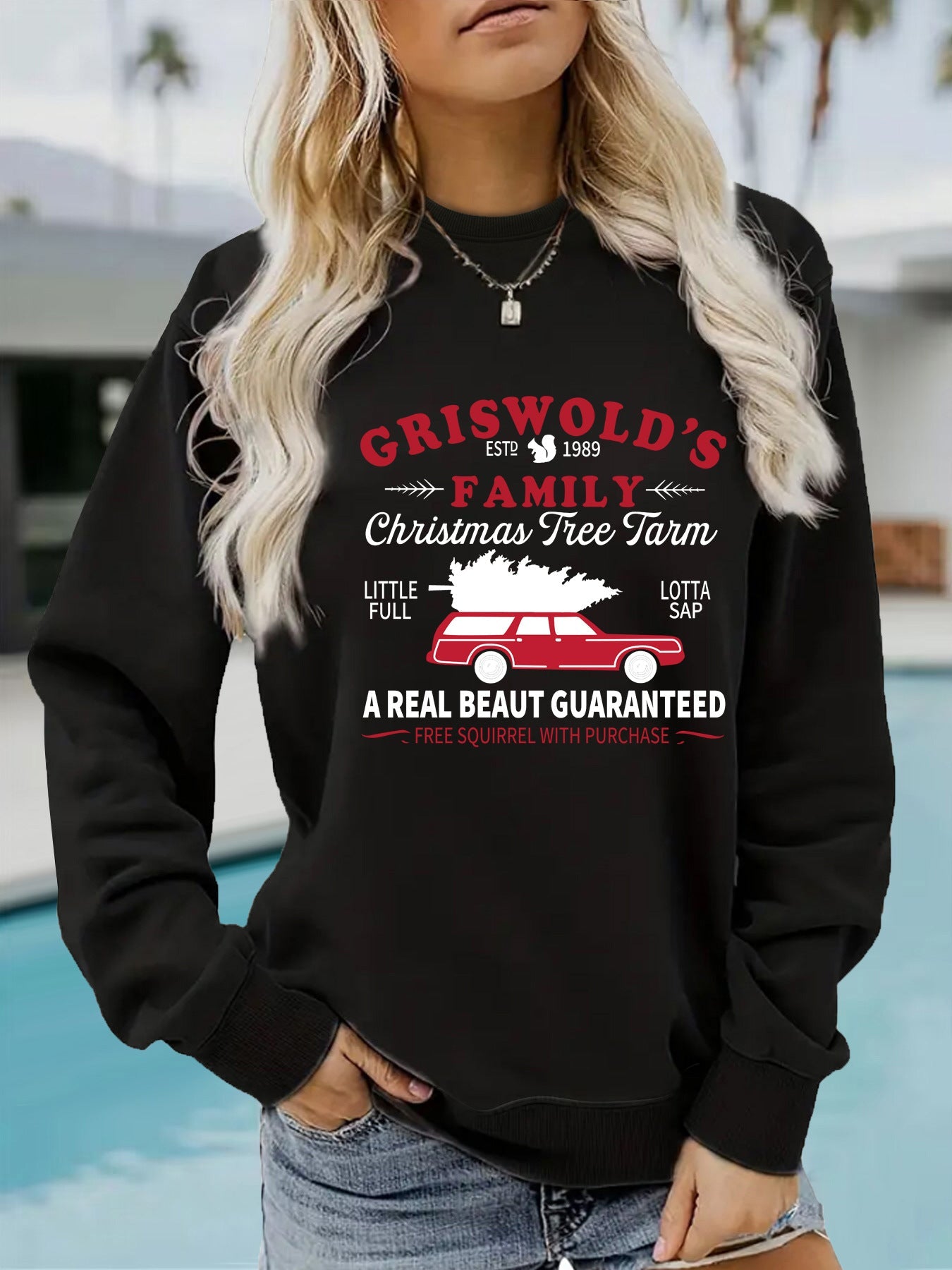 Long sleeved round neck GRISWOLD S printed pullover sweatshirt eprolo