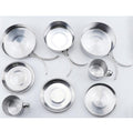 Mayitr 8Pcs Stainless Steel Outdoor Camping Picnic Pot Pan Kit Camping Backpacking Hiking Cookware Set High quality eprolo