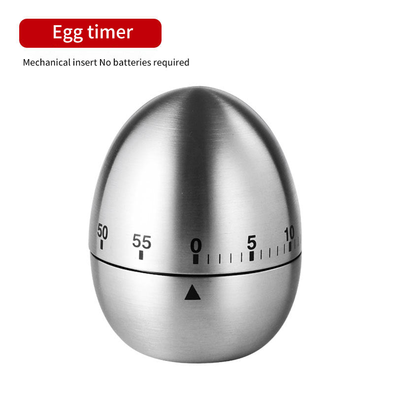 Creative Stainless Steel Kitchen Timer Egg Apple Timer Mechanical Reminder Countdown Kitchen Gadget eprolo