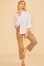Annie Wear Straight Leg Jeans with Cargo Pockets - Whispering Desires Shoppe