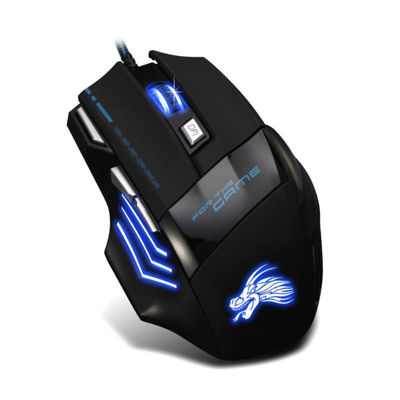 Professional Wired Gaming Mouse 5500DPI Adjustable 7 Buttons - Whispering Desires Shoppe