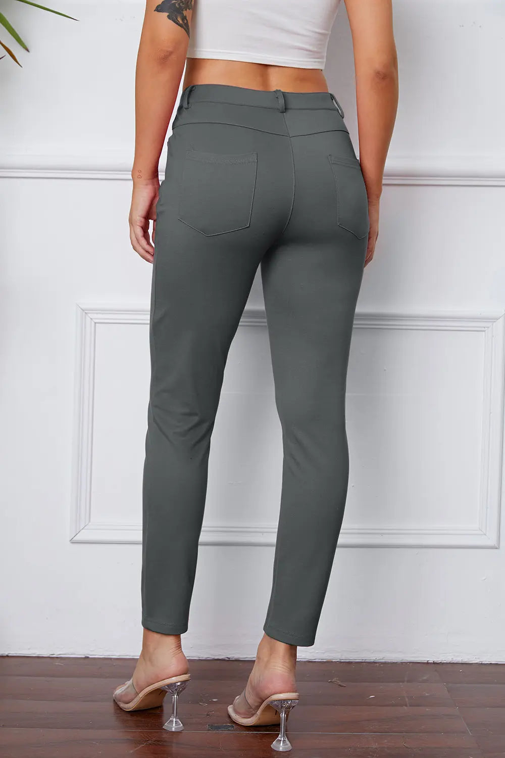 StretchyStitch Pocketed Pants — Basic Bae - Whispering Desires Shoppe
