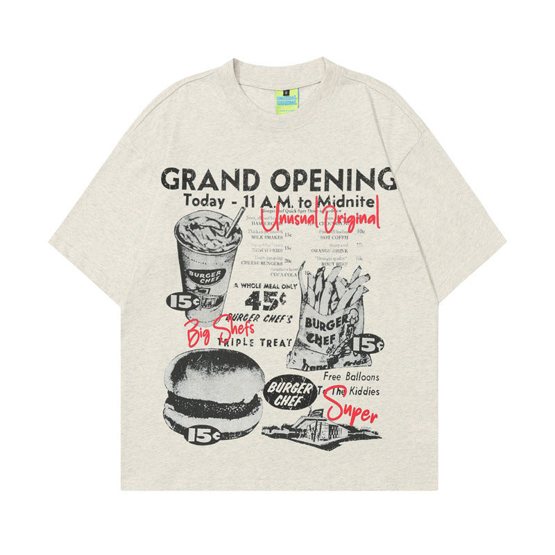Camping printed men's and women's loose T-shirt eprolo